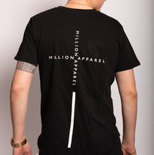 Load image into Gallery viewer, The Silver X Curved Hem Tee - Black